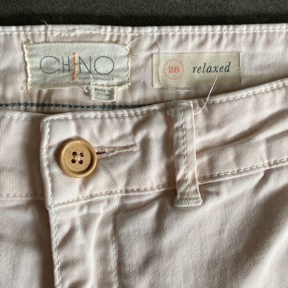 ANTHROPOLOGIE‎ pale peach chinos, relaxed fit - Picture 4 of 8